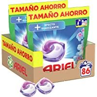 Ariel Pods Detergente Lavadora Cápsulas- 86 Lavados (Pack de 2 x 43)- Efecto Suavizante- Fragancia Intensa